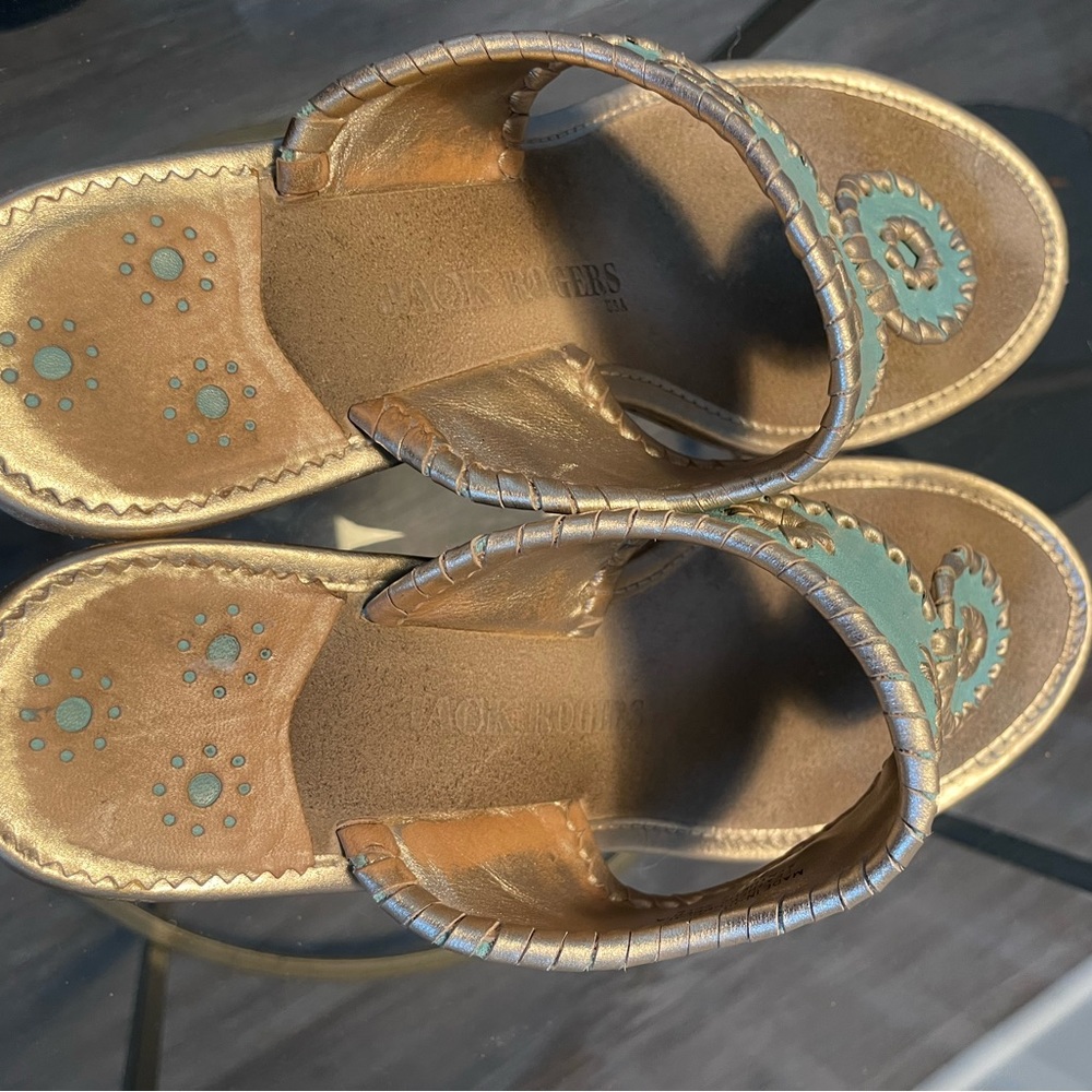 Jack Rogers Marbella Wedge Sandals, Blue